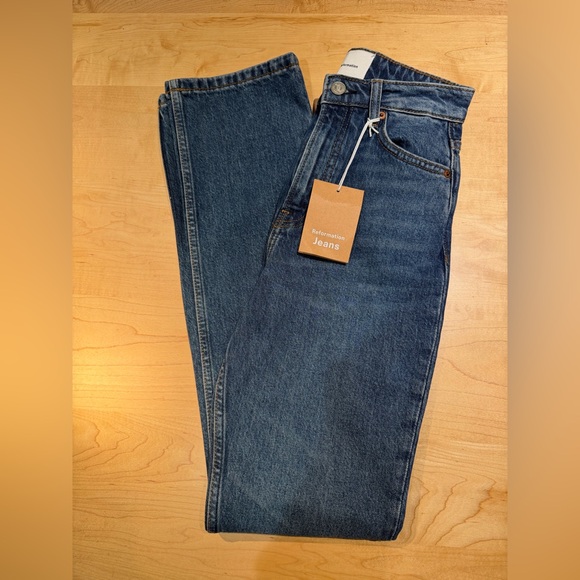 Reformation Denim - NWT Reformation Jax Stretch High Rise Straight Jeans
